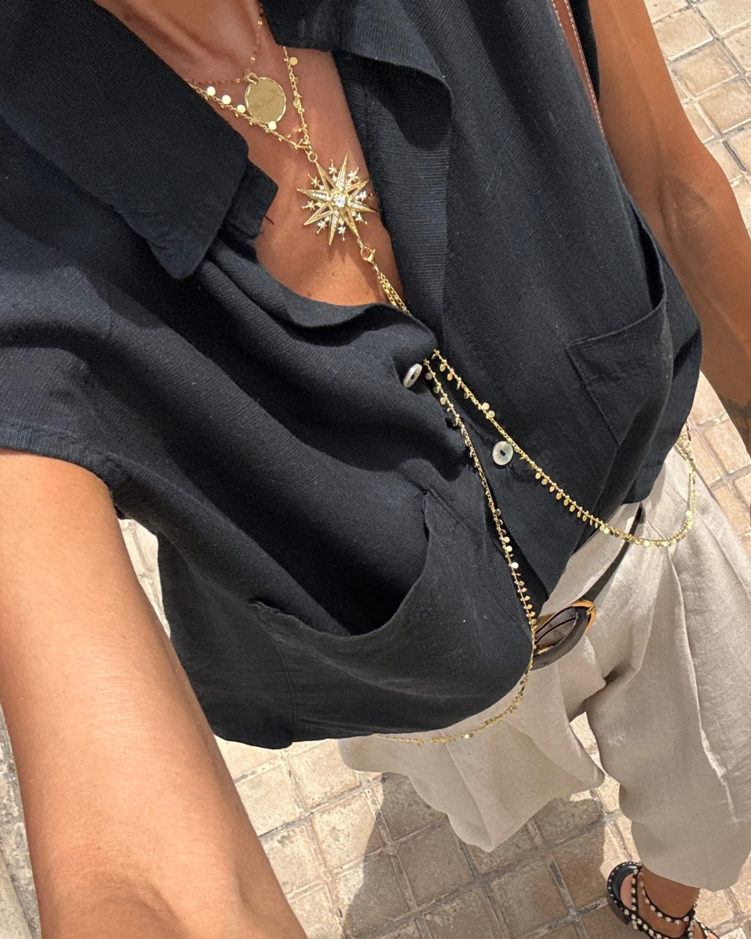 Collar "Body Chain" Maxi Estrella Raíces