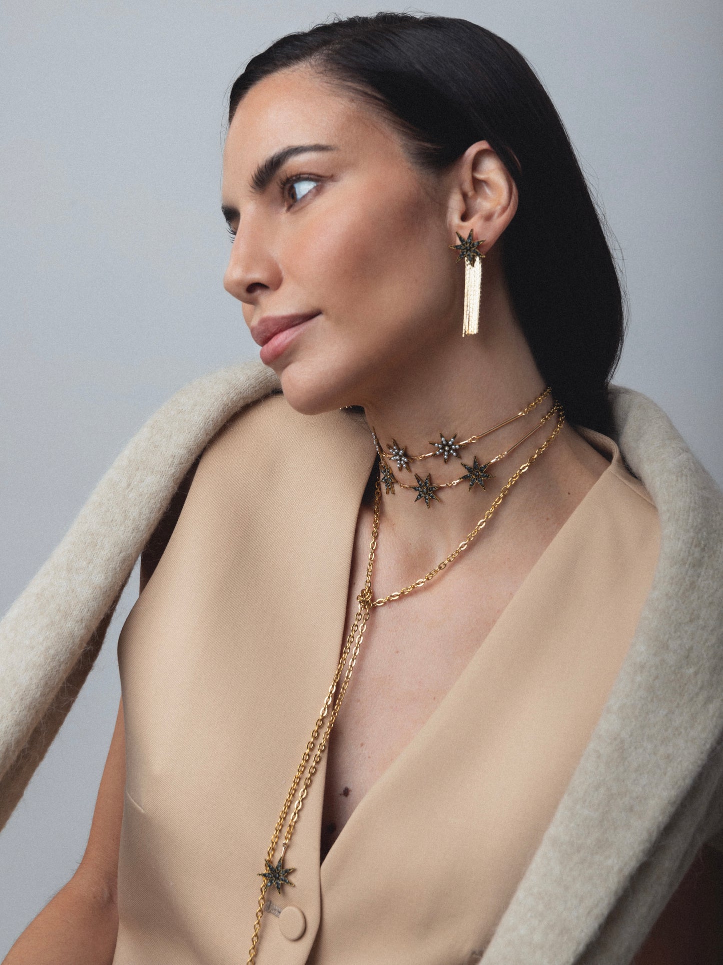 Pendientes desmontables Raíces Estrella FLECOS