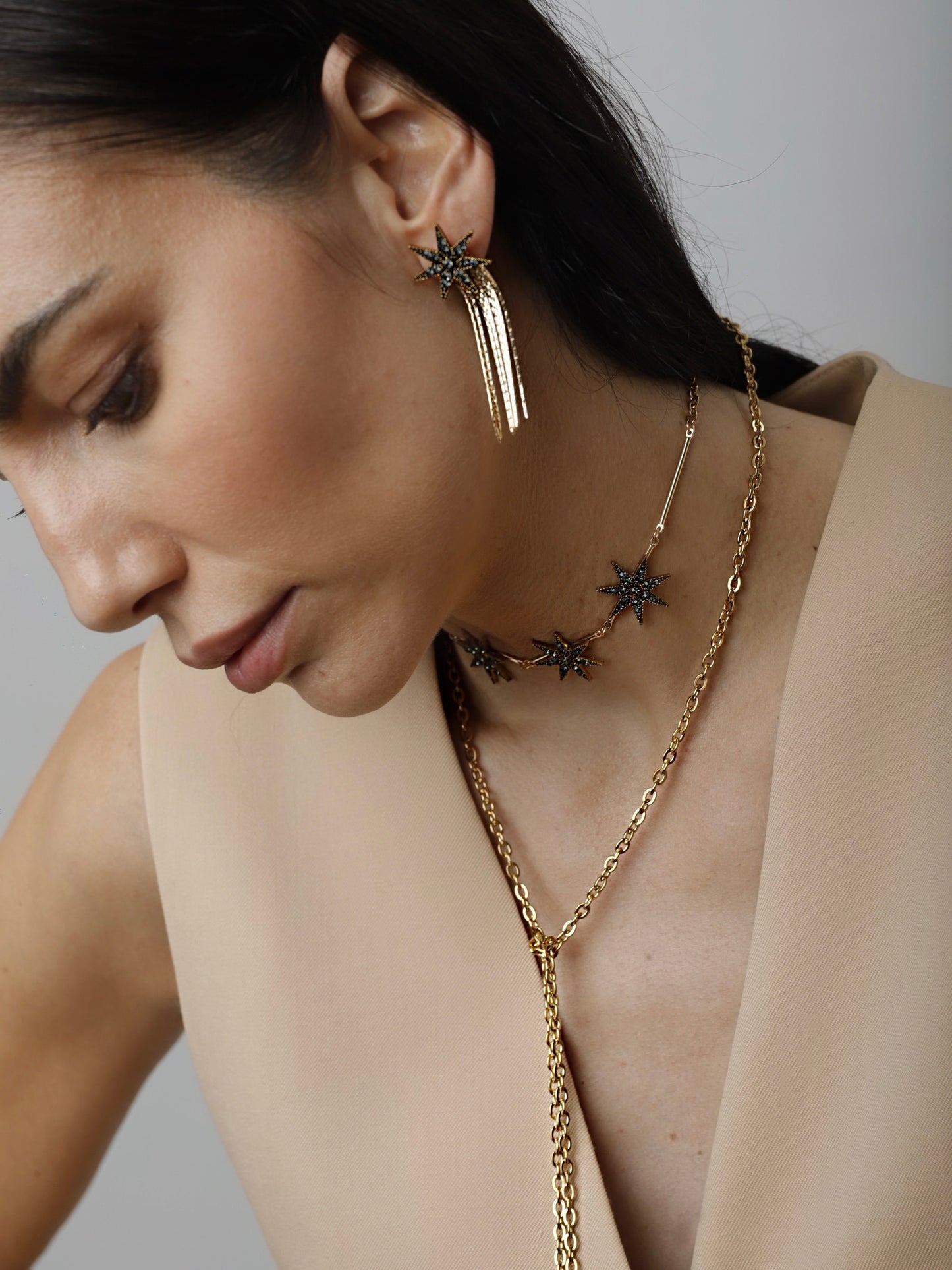 Collar Raíces Dos Estrellas Multiposición