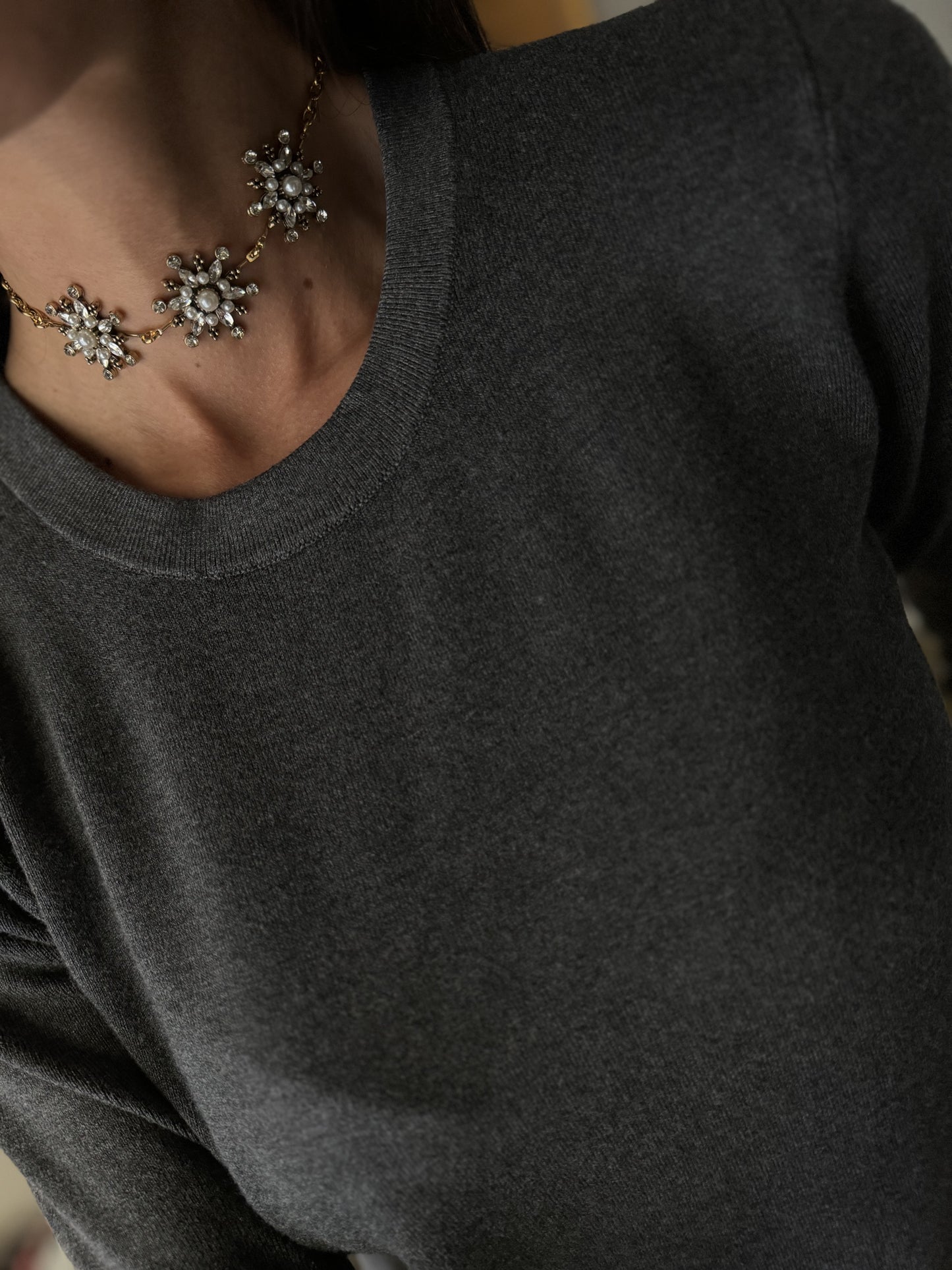 Choker Raíces TRIPLE ESTRELLAS EMPERLADAS Tono Claro