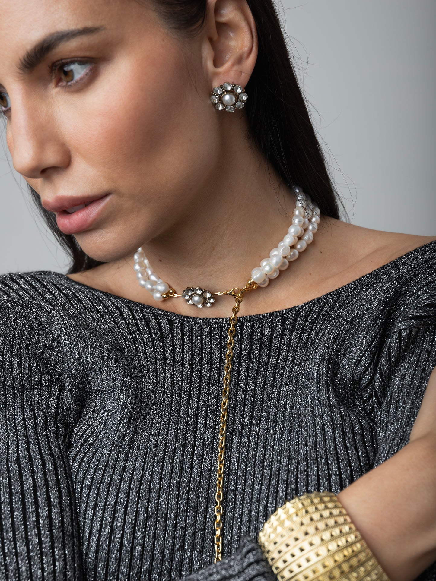 Choker RAÍCES Espalda Eterna & Rosetón Vintage