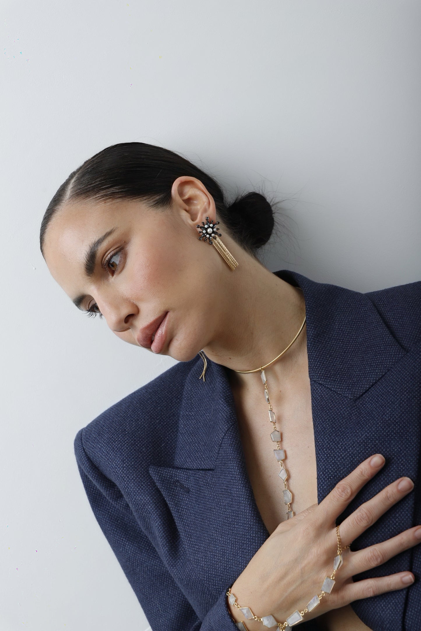 Pendientes RAÍCES Estrella Emperlada Desmontables