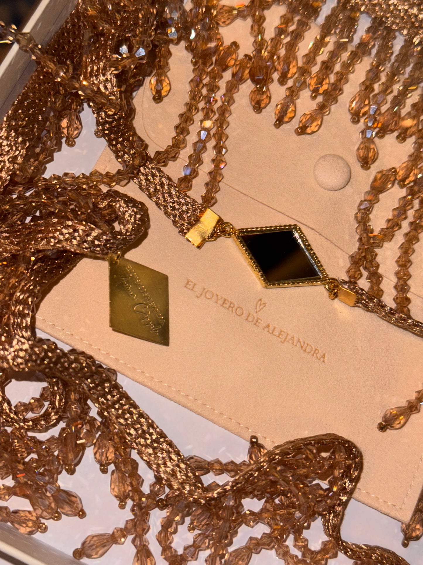 Collar Maxi RHOMBUS Flecos Aurum