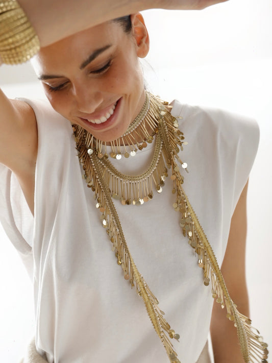 Collar largo Multiposición Aurum Spiga Oro