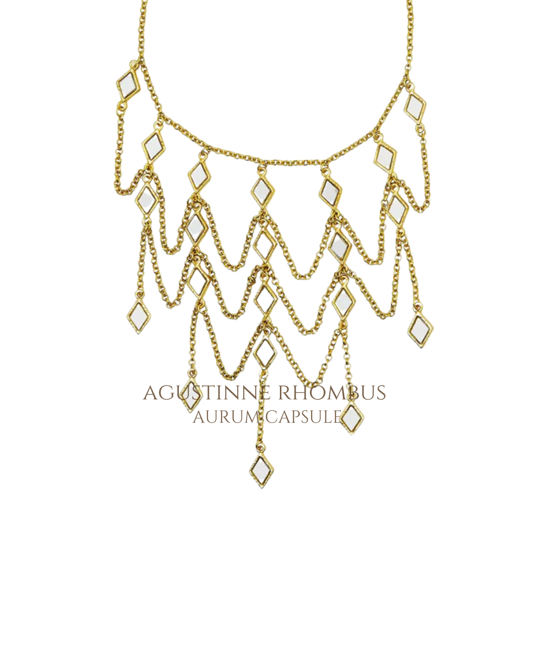 Collar Agustinne RHOMBUS Oro - AURUM CAPSULE