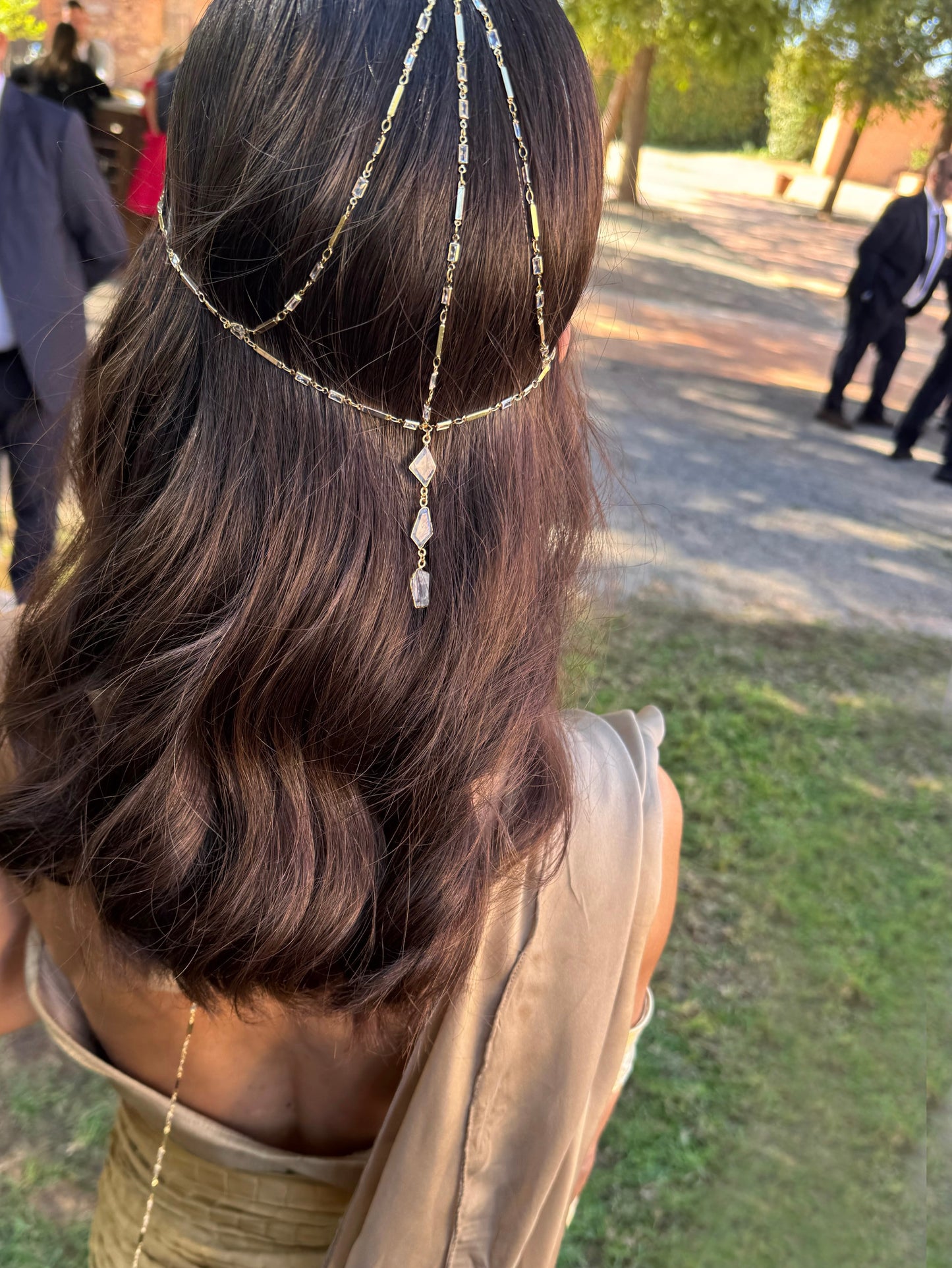 Tocado - Casquete Aurum Lía