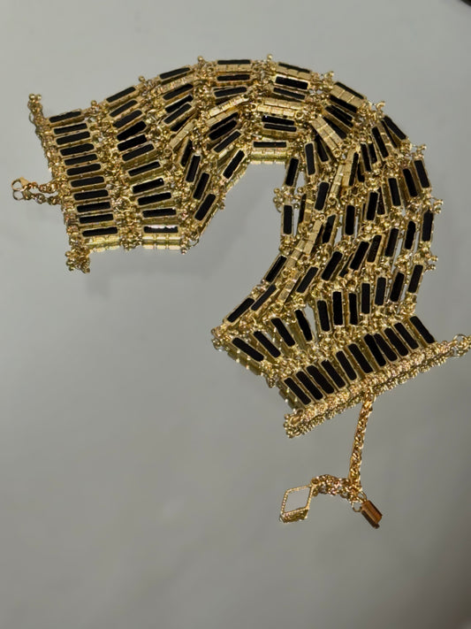 Choker Aurum "NOIR DORÉ"