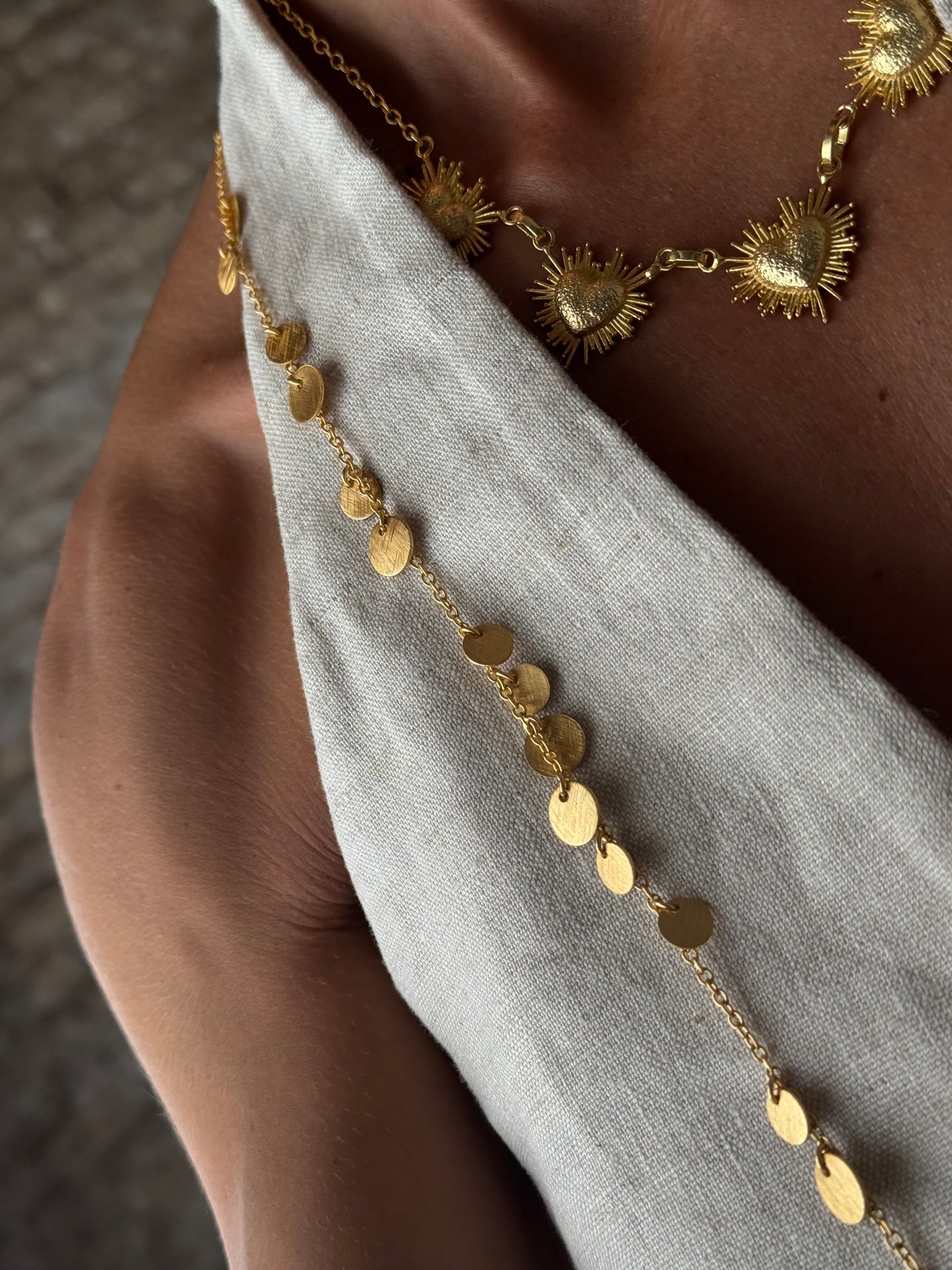 Collar Multiposición Monedas oro SAFARA