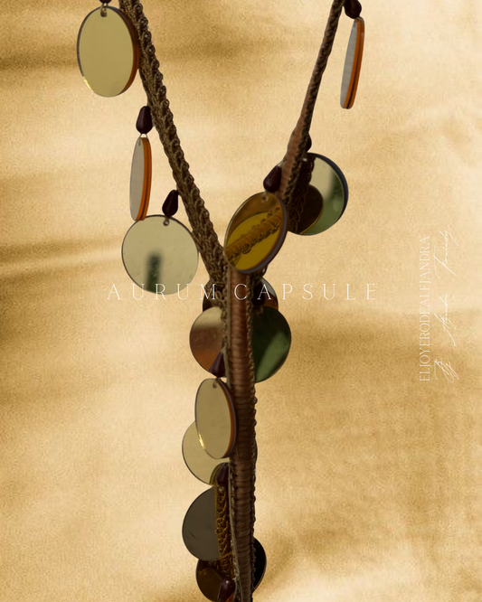 Collar largo Multiposición Aurum Monedas Glow