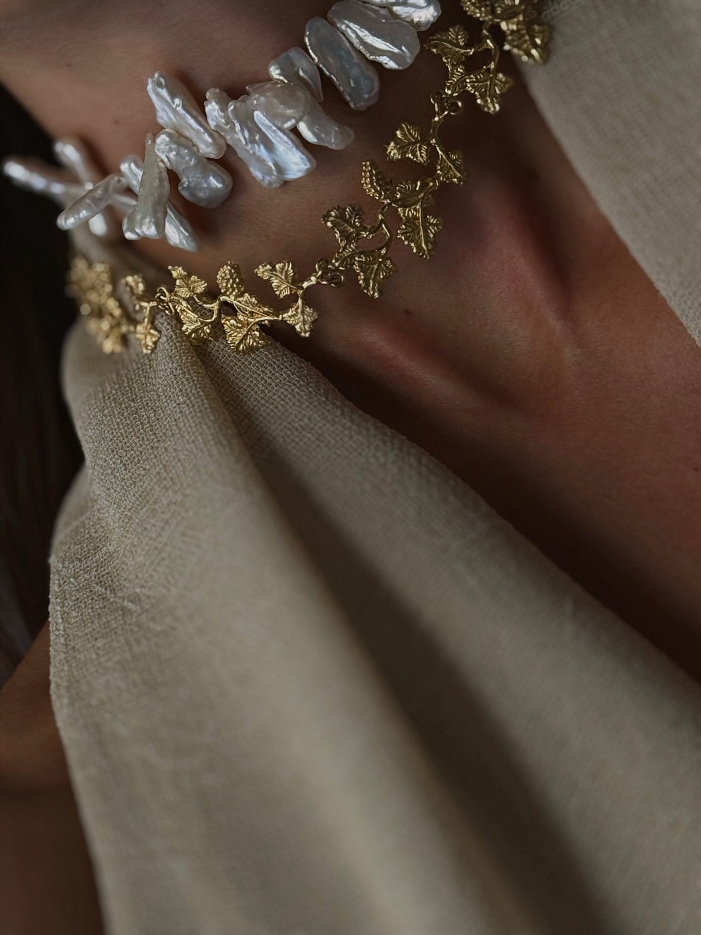 Choker Raíces "Eusebia Perlas"