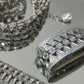 Cinturón Aurum Luxe-Plata