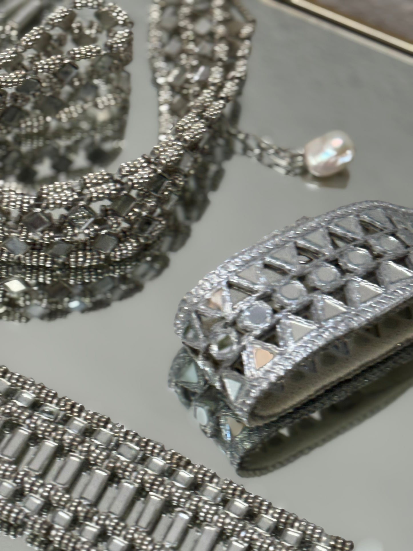 Cinturón Aurum Luxe-Plata