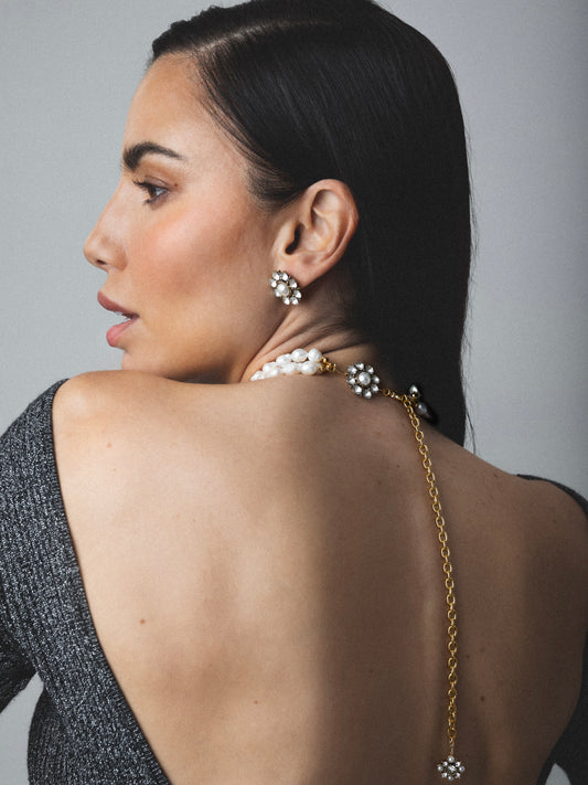 Choker RAÍCES Espalda Eterna & Rosetón Vintage