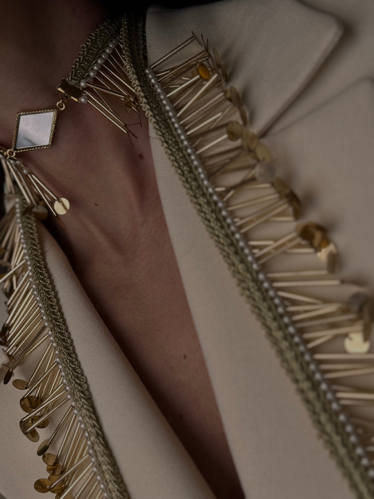 Collar Maxi RHOMBUS Spiga Aurum