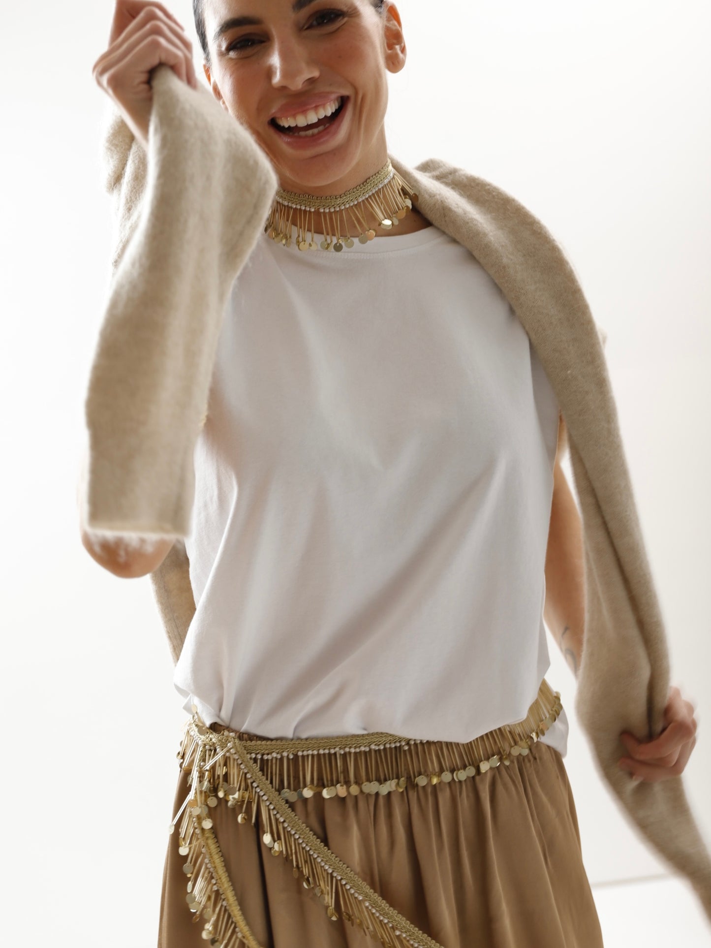 Collar largo Multiposición Aurum Spiga Oro