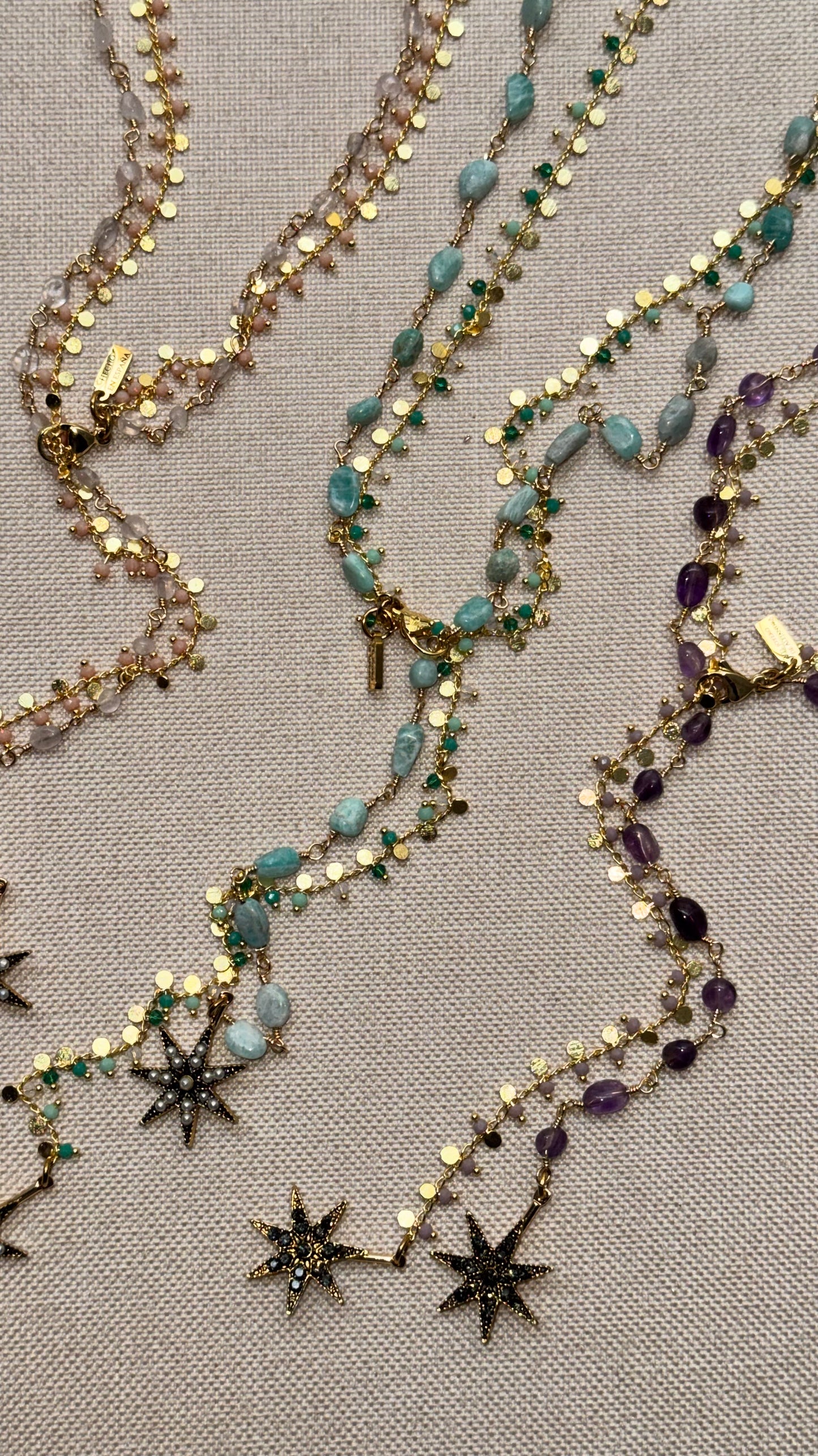 Collar Corbatero Light&Glass SUMMER 2 Estrellas Raíces