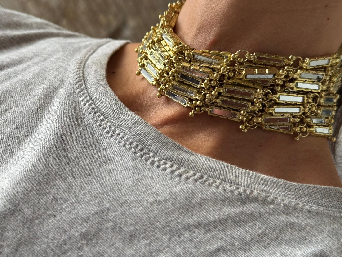 Choker Aurum "NOIR DORÉ"