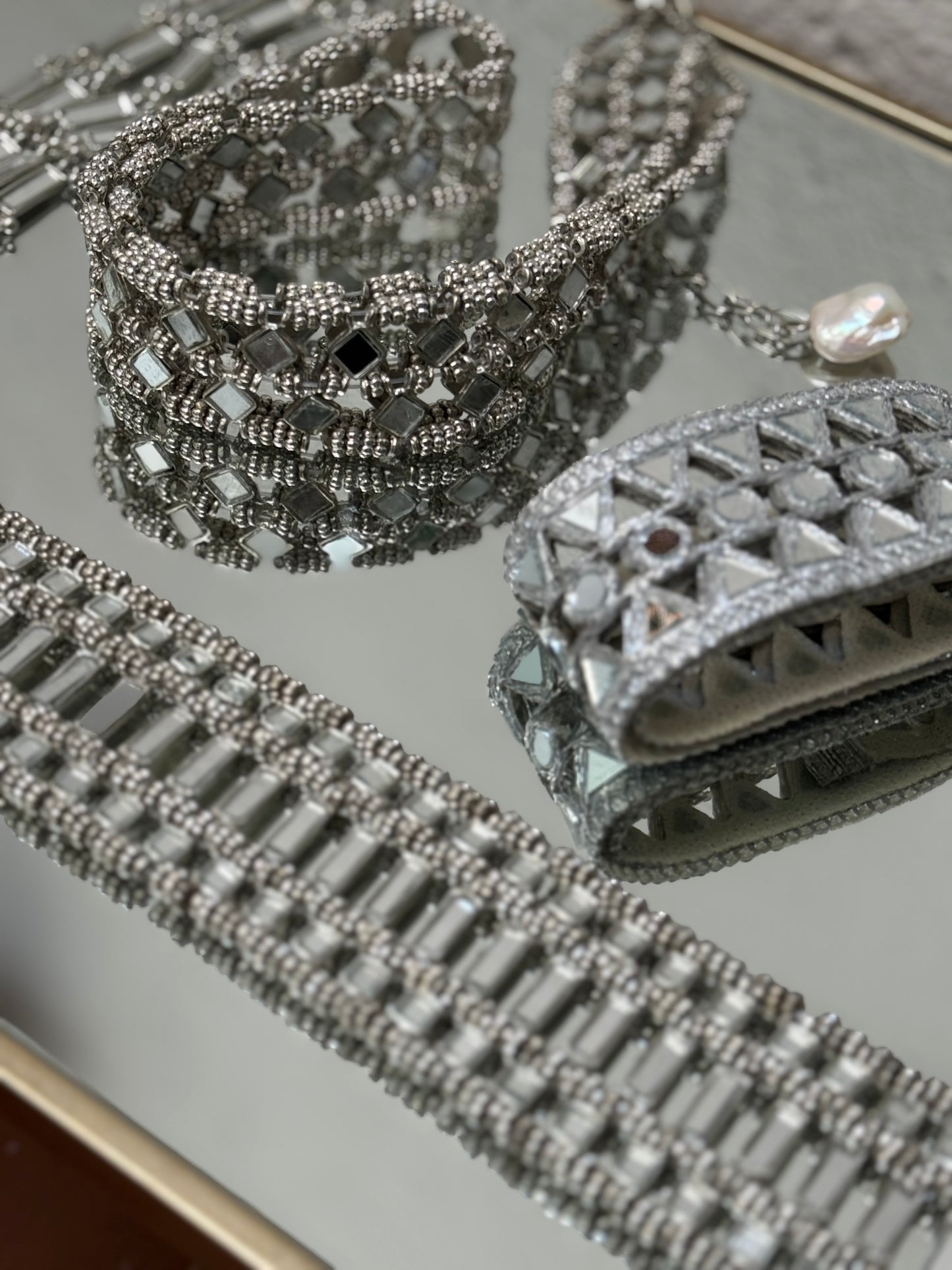 Cinturón Aurum Luxe-Plata