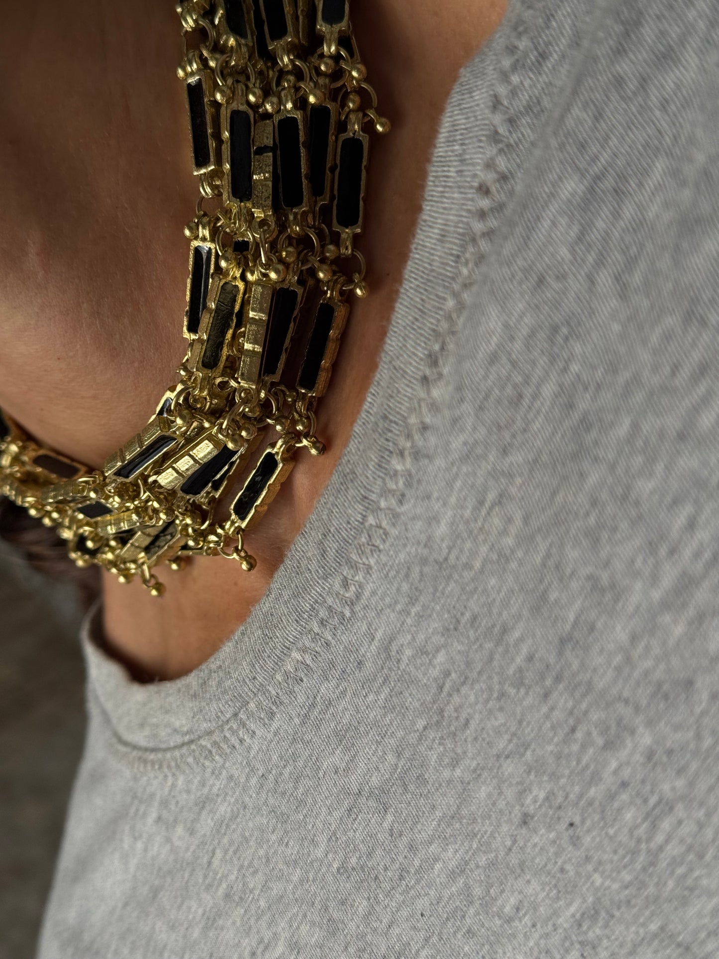 Choker Aurum "NOIR DORÉ"