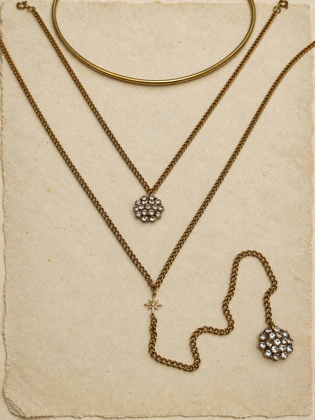 Gargantilla cadenas desmontables 3 en 1 Mix Marcela - Herencia