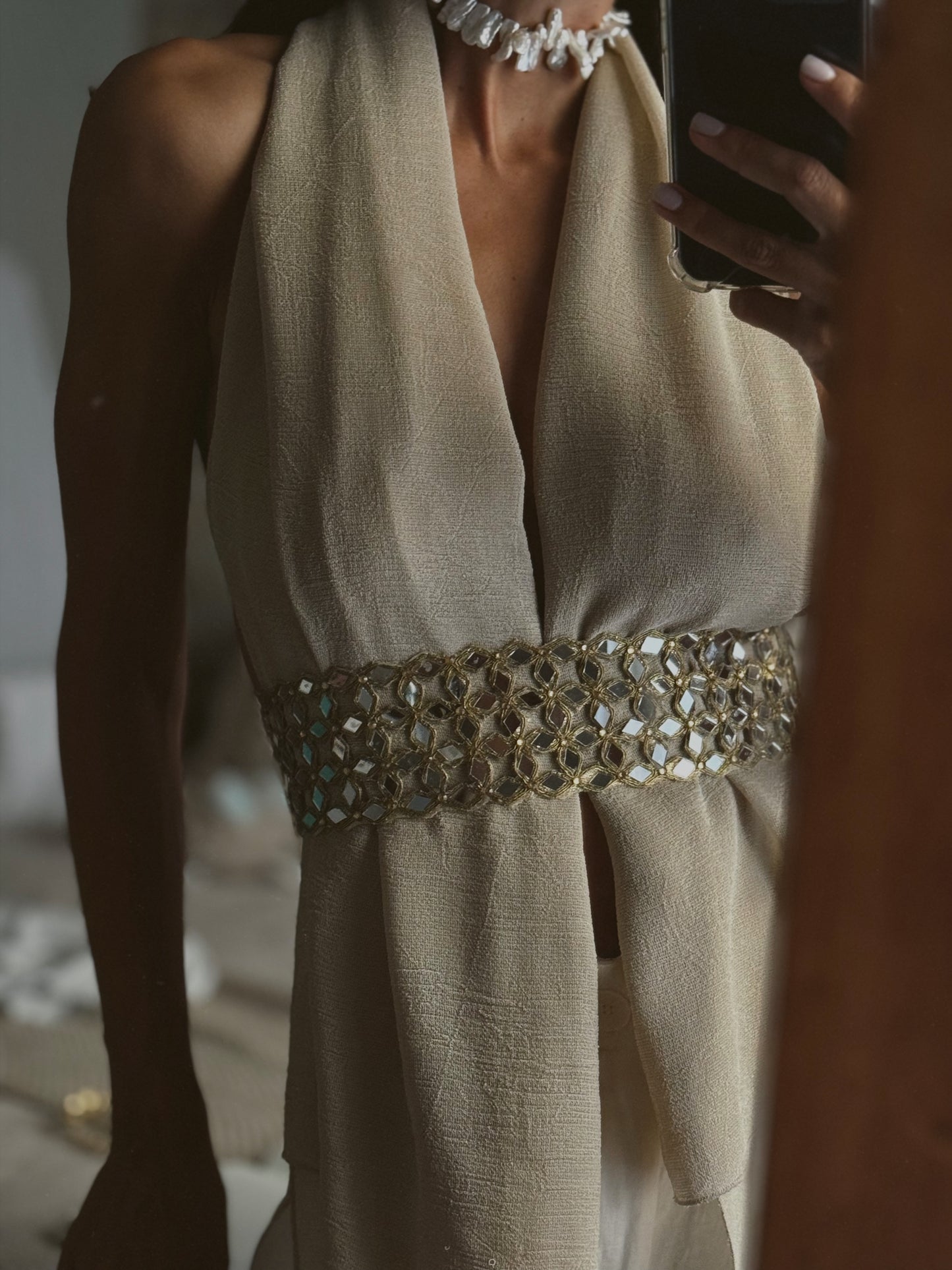 Choker Raíces "Eusebia Perlas"