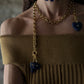 Collar Doble MILOS CORAZÓN Eslabón ~ISLA