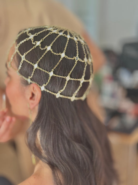 Tocado - Casquete Aurum RHOMBUS