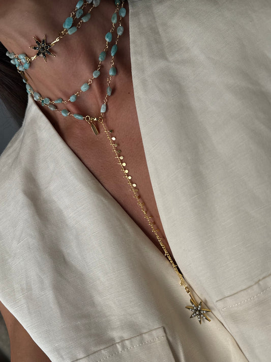 Collar largo vueltas Light&Glass SUMMER Raíces
