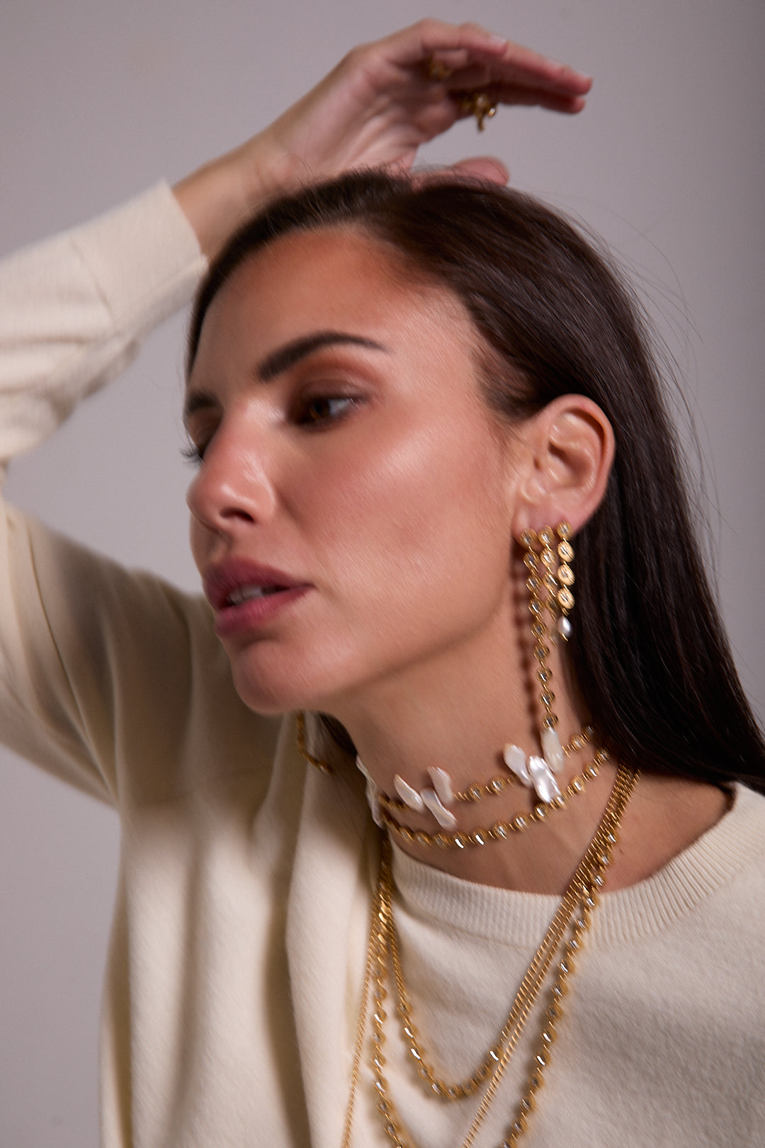 Pendientes Mini Jacinta Perla - Herencia