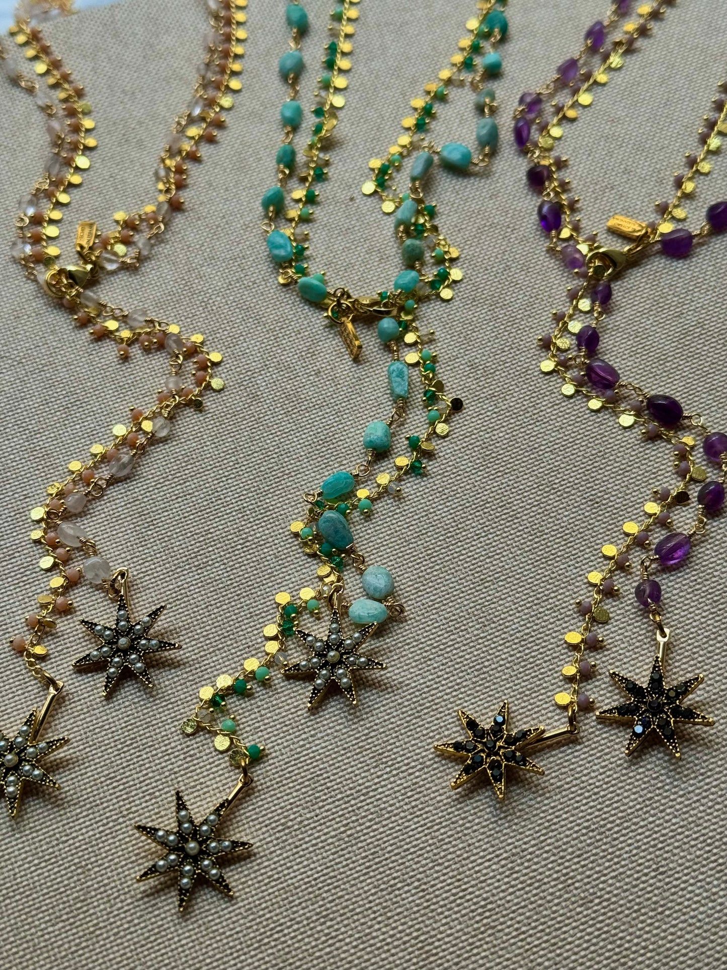 Collar Corbatero Light&Glass SUMMER 2 Estrellas Raíces
