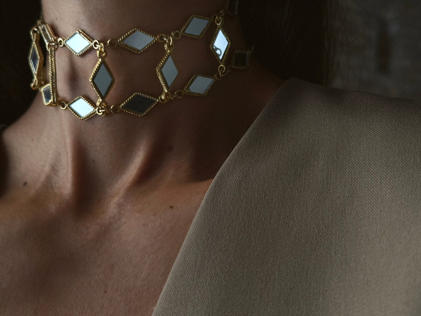 Choker Aurum RHOMBUS Oro