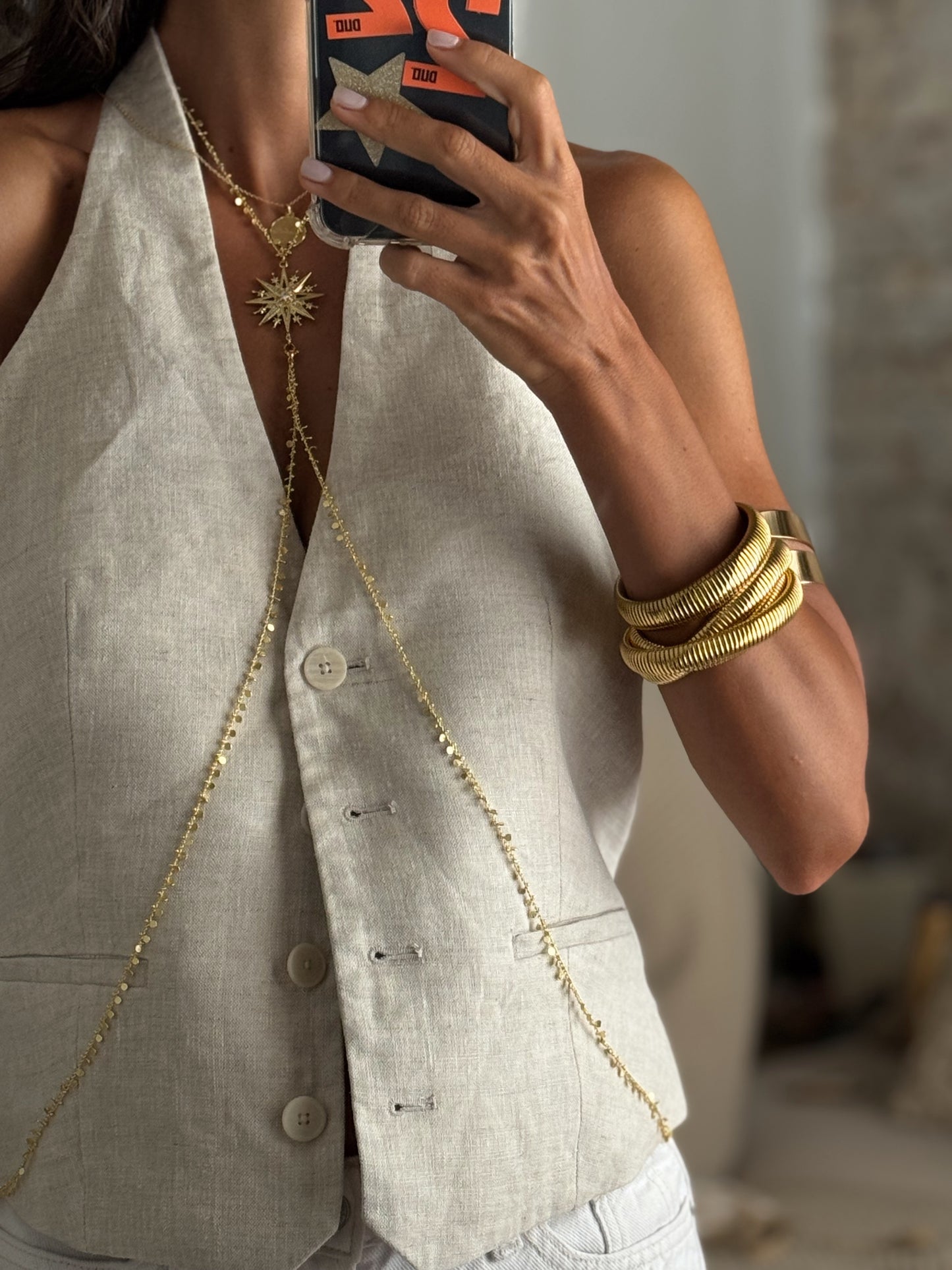 Collar "Body Chain" Maxi Estrella Raíces