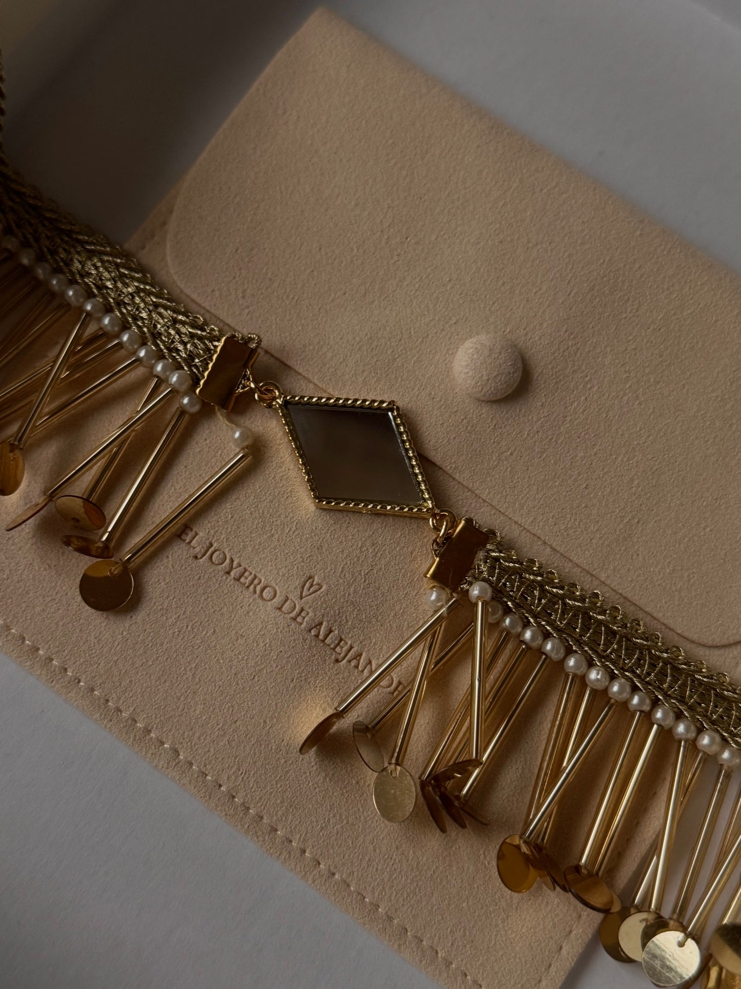 Collar Maxi RHOMBUS Spiga Aurum