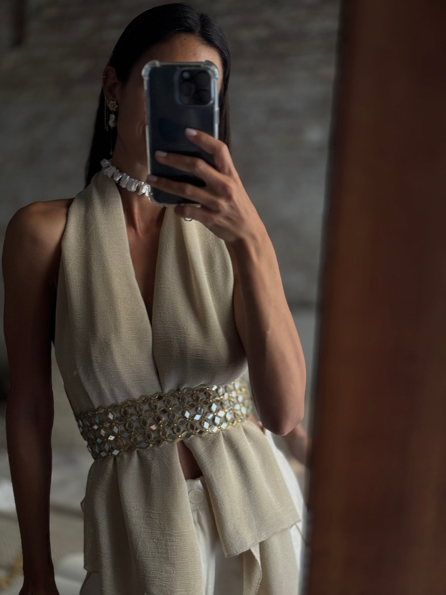 Choker Raíces "Eusebia Perlas"