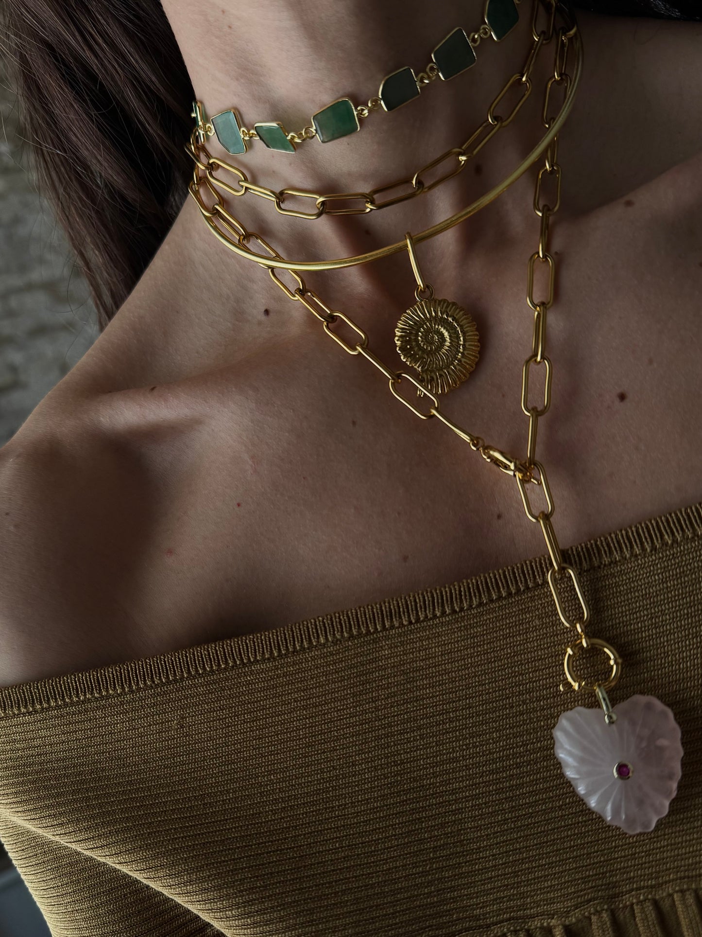 Choker ISCHIA Piedras Basic ~ISLA