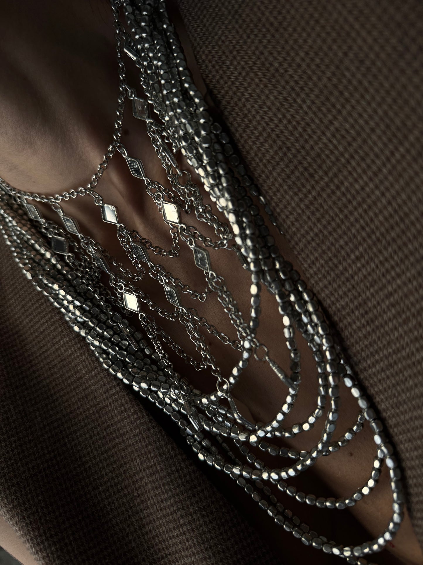 Collar Agustinne RHOMBUS Plata - AURUM CAPSULE