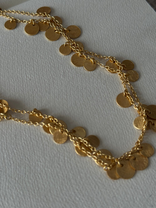 Collar Multiposición Monedas oro SAFARA