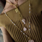 Collar AMALFI Eslabones largo 2 vueltas MULTIPOSICIÓN ~ISLA