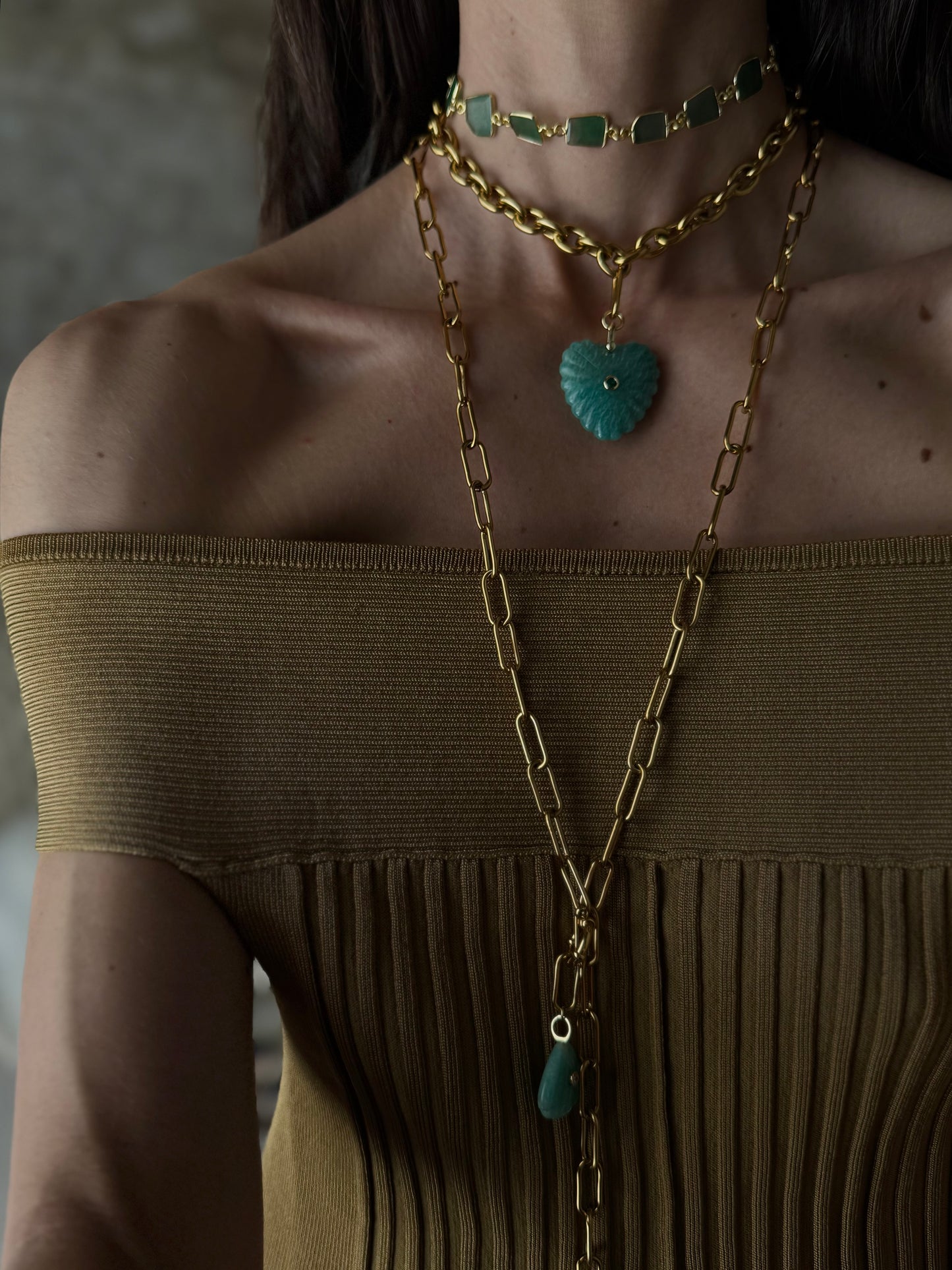 Choker ISCHIA Piedras Basic ~ISLA