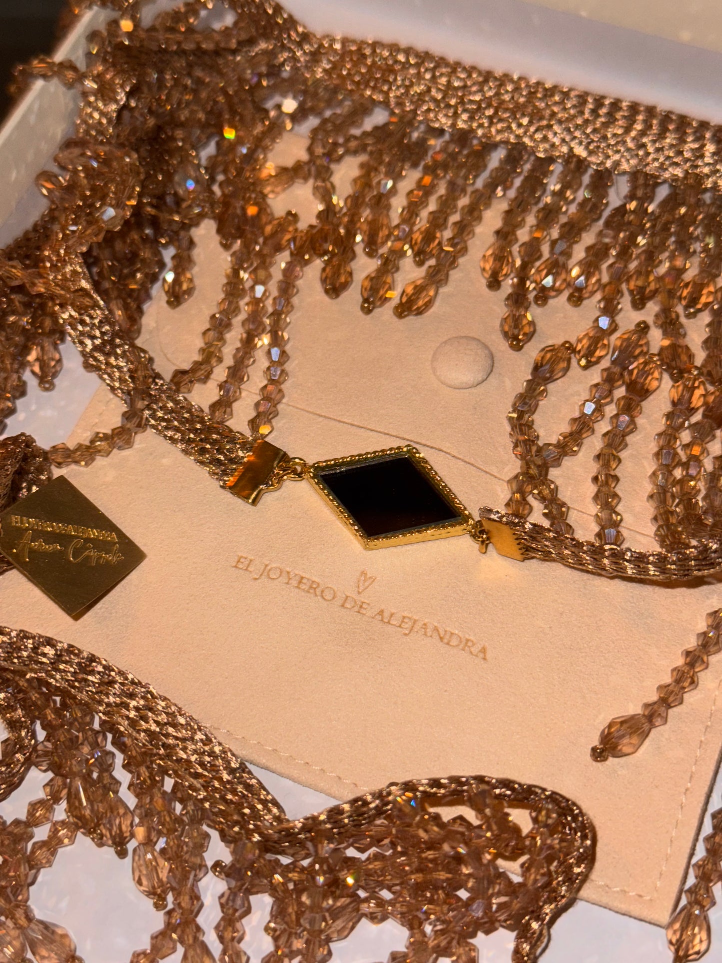 Collar Maxi RHOMBUS Flecos Aurum