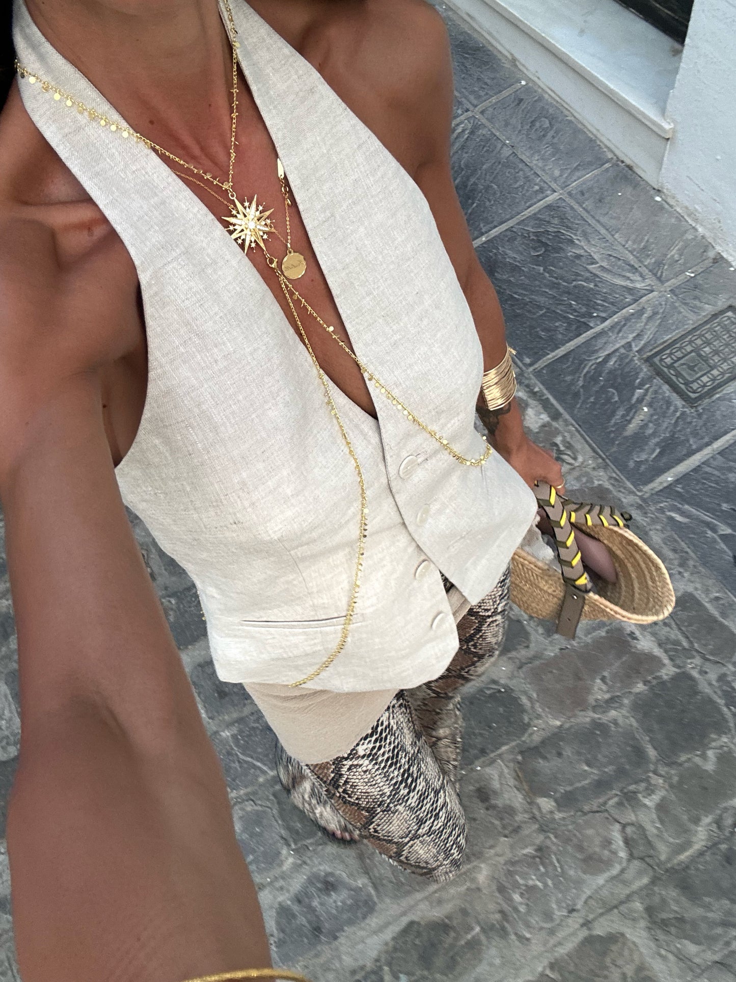 Collar "Body Chain" Maxi Estrella Raíces