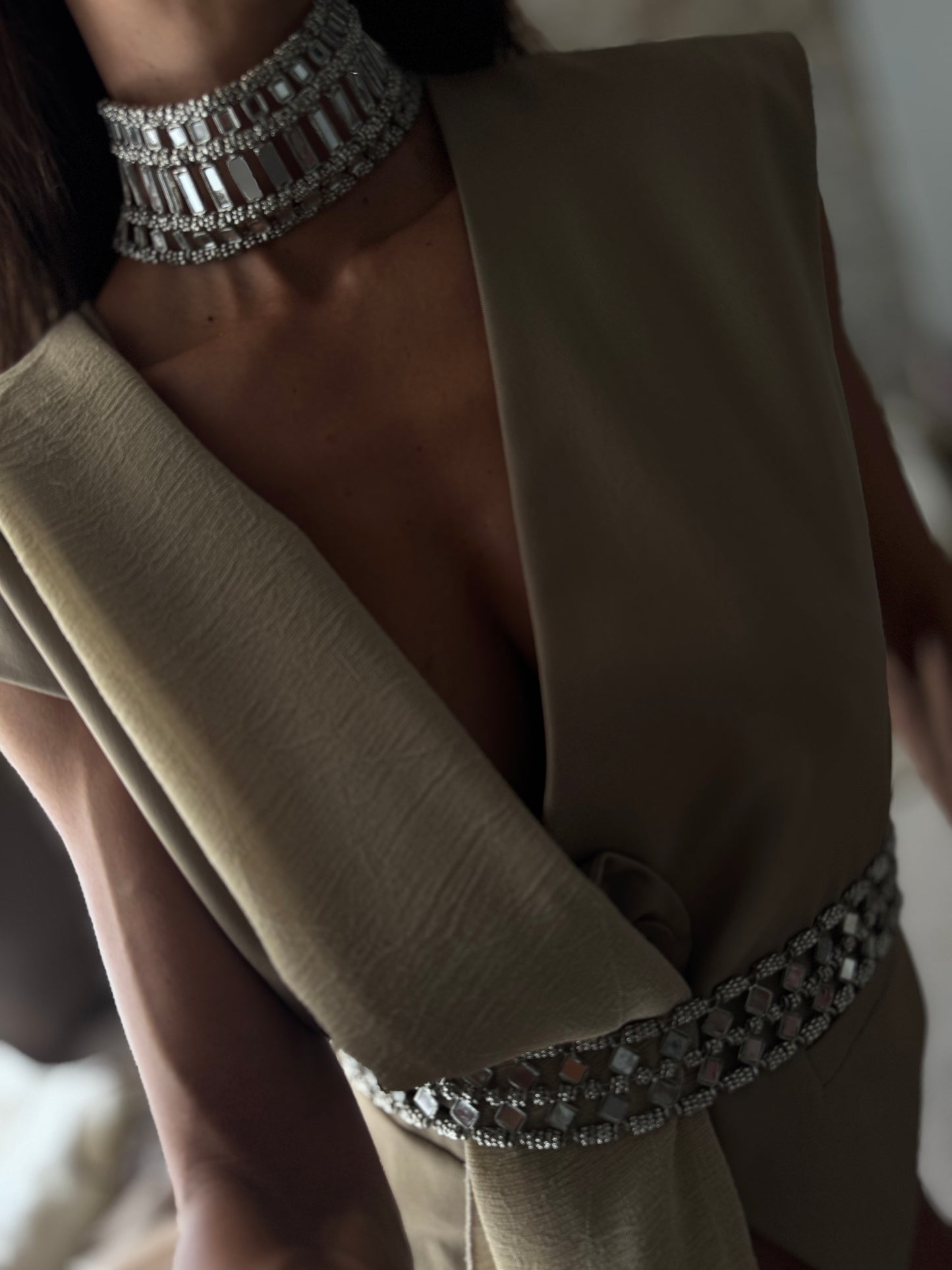 Cinturón Aurum Luxe-Plata