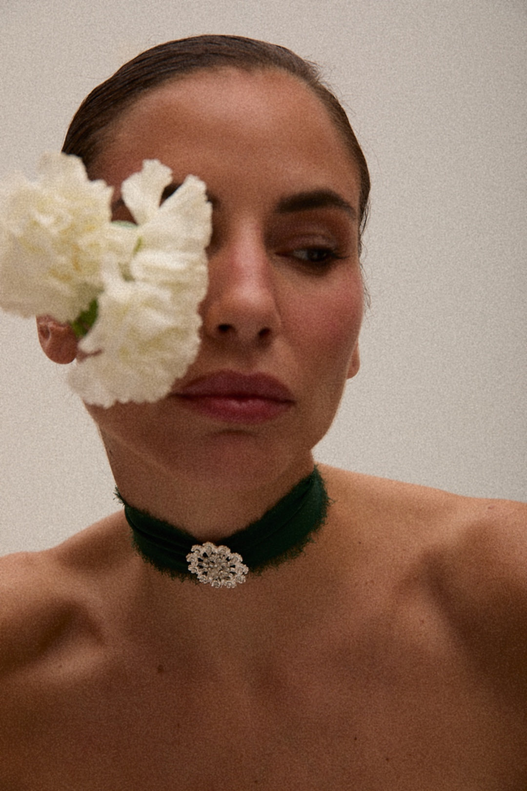 "Puro Amore Platea" Seda Verde botella - Herencia