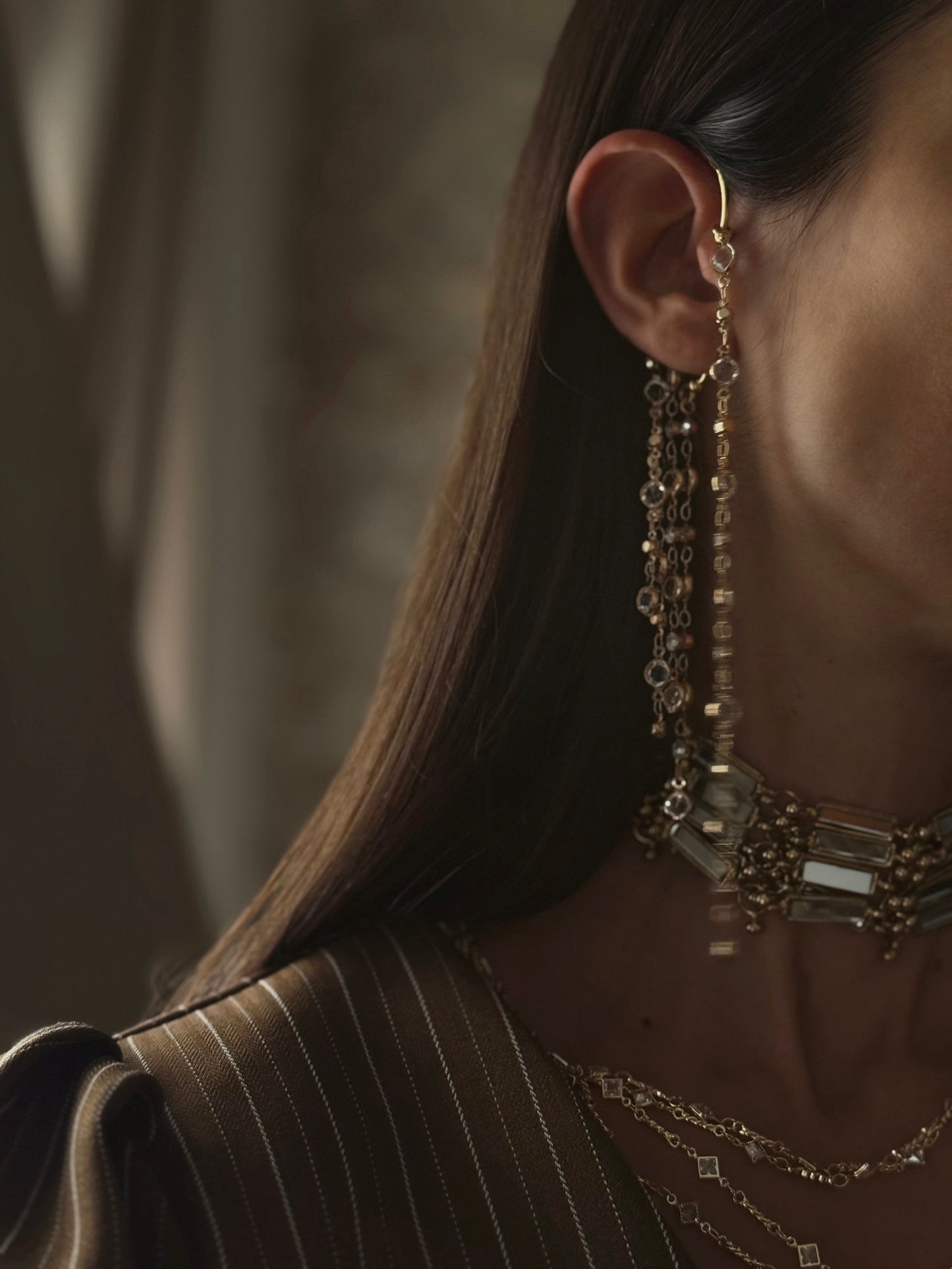 Pendientes Earcuff Aurum Lacrima