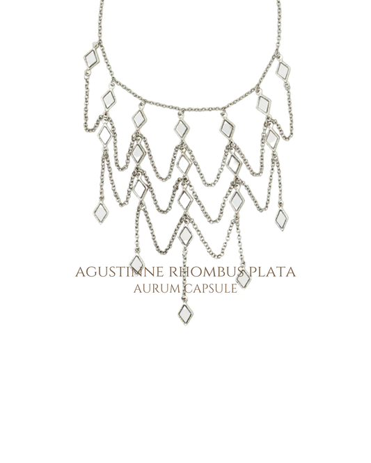 Collar Agustinne RHOMBUS Plata - AURUM CAPSULE