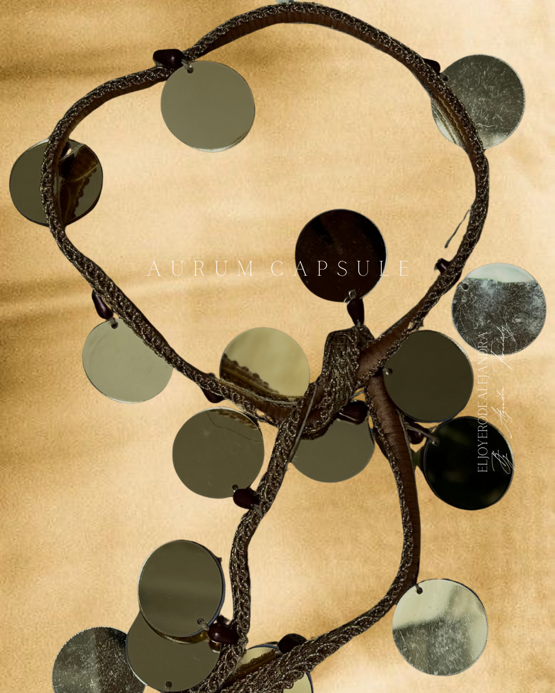 Collar largo Multiposición Aurum Monedas Glow