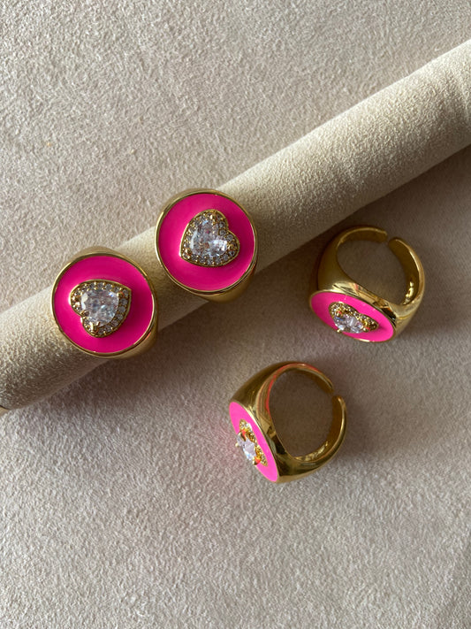 Anillo HEART GLITTER